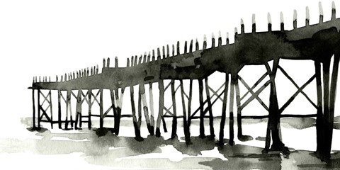Framed Serene Pier II Print