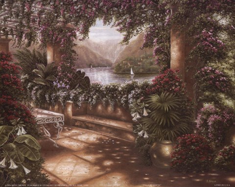 Framed Villa Scaletta Print