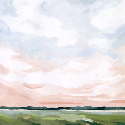 Framed Pink Morning Horizon II Print