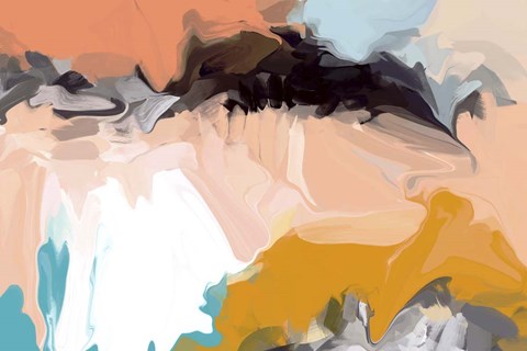 Framed Playful Movement I Print