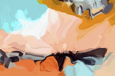 Framed Playful Movement II Print