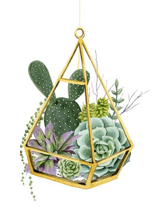 Framed Wild Terrarium I Print