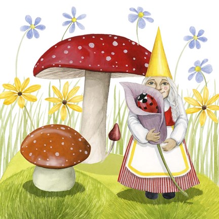 Framed Gnome Neighbors II Print