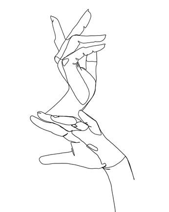 Framed Magic Hands I Print