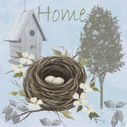 Framed Nesting Collection II Print