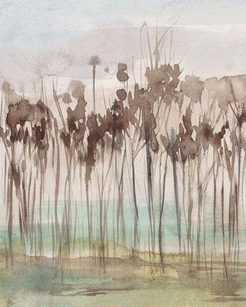 Framed Sienna Treeline I Print