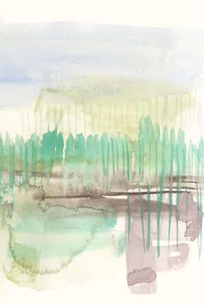 Framed Verde Horizon II Print