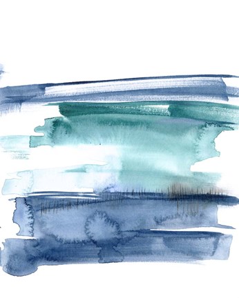 Framed Teal Inside I Print