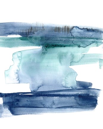 Framed Teal Inside II Print