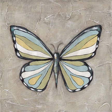 Framed Graphic Spring Butterfly II Print