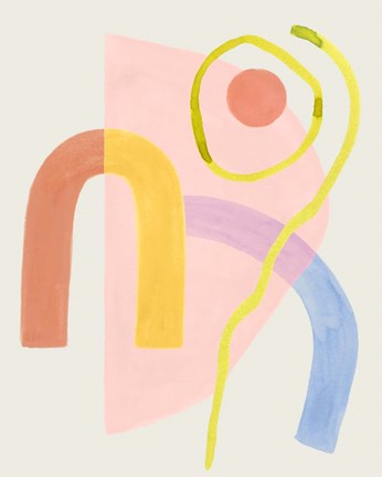 Framed Mod Stitch II Print