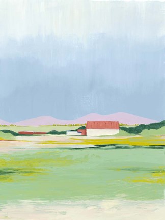 Framed Spring Fallow II Print