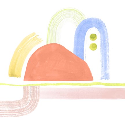 Framed Playful Pike I Print