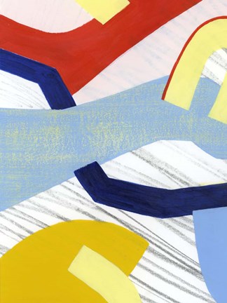 Framed Simple Scribbles II Print