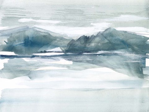 Framed Peaked Reflection I Print