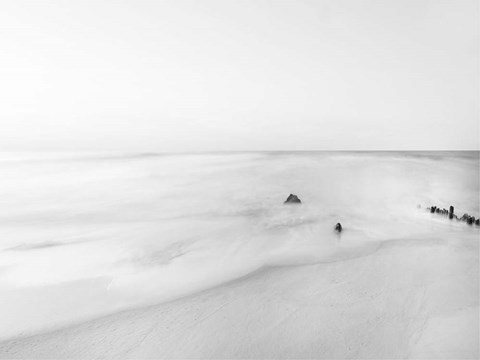 Framed Black &amp; White Water II Print