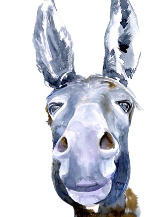 Framed Sweet Donkey I Print