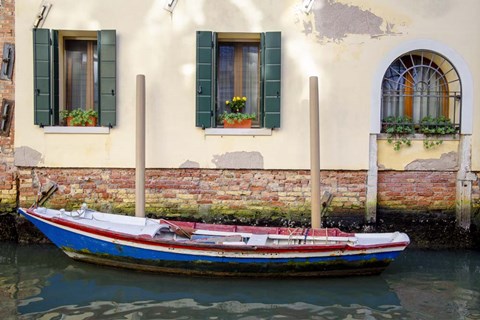 Framed Venice Workboats II Print