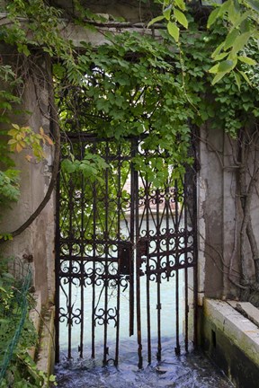 Framed Elegant Canal Entrance Print