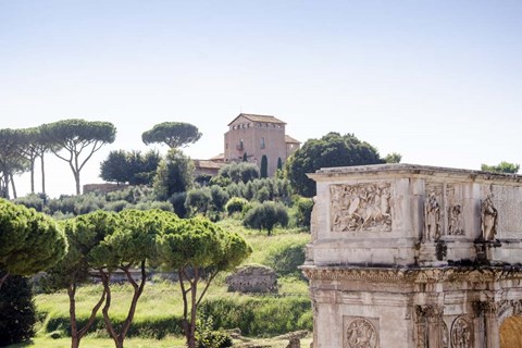 Framed Rome Landscape II Print