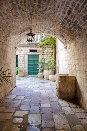 Framed Enchanting Passageway - Kotor, Montenegro Print