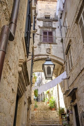 Framed Laundry Day - Dubrovnik, Croatia Print