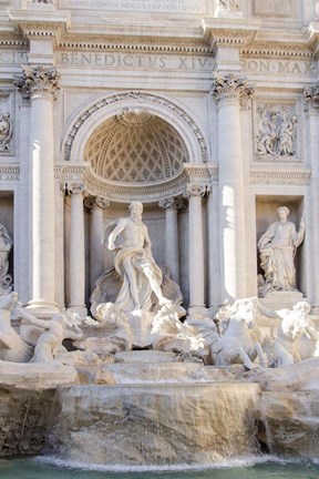 Framed Trevi Fountain in Afternoon Light I Print