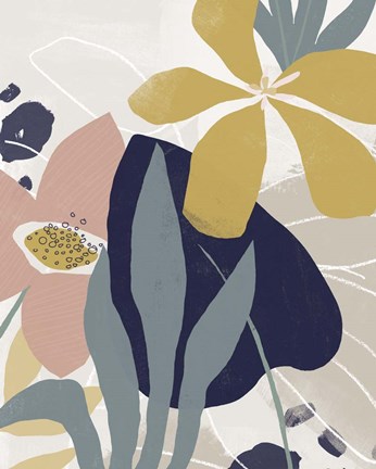 Framed Paper Garden I Print