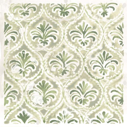 Framed Boho Tile V Print