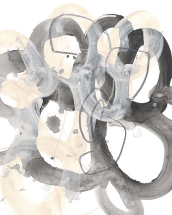 Framed Tangled Circuit IV Print