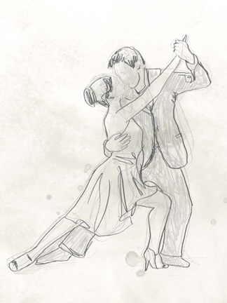 Framed Vintage Ballroom II Print