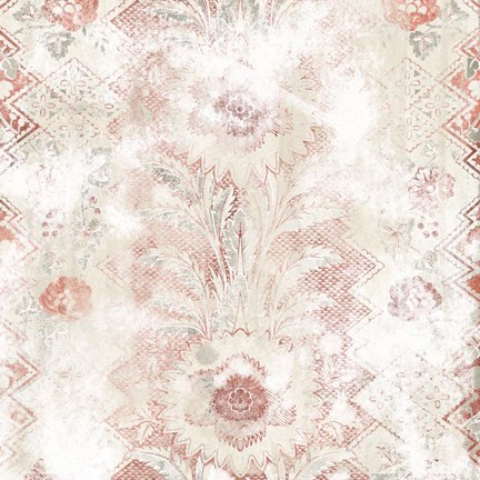 Framed World Traveler Textile I Print