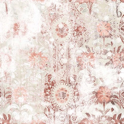 Framed World Traveler Textile II Print