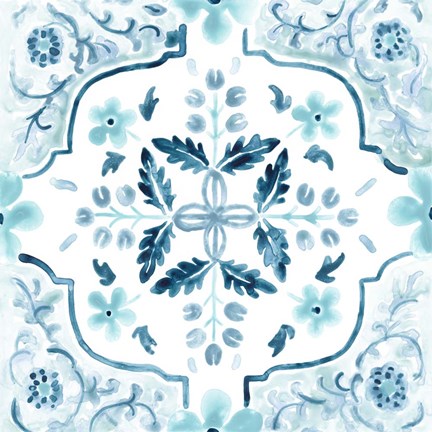 Framed Gamla Stan Tile I Print