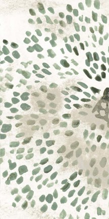 Framed Green Flowerhead III Print