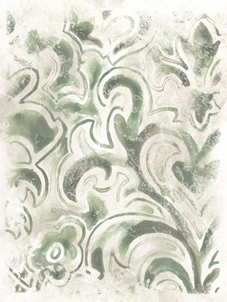 Framed Ancient Tile IV Print