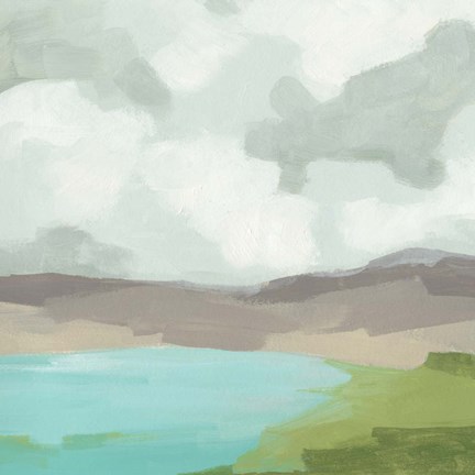 Framed Harbor Horizon I Print