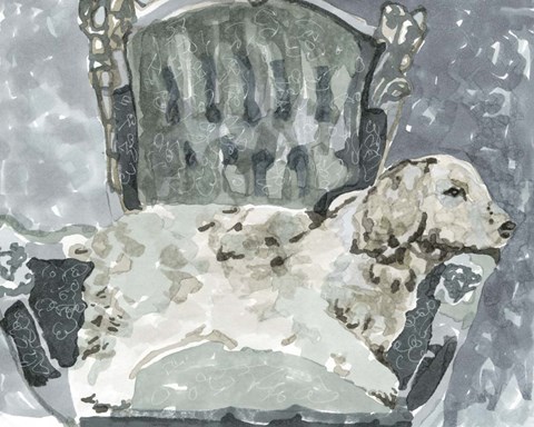 Framed Dog Study II Print