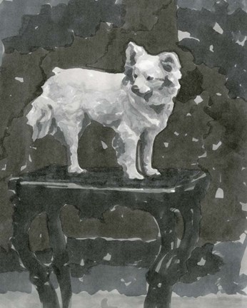 Framed Dog Study III Print