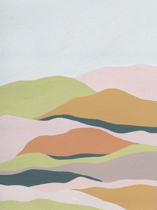 Framed Cloud Layers III Print