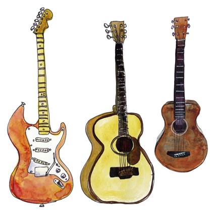 Framed Strummin' I Print