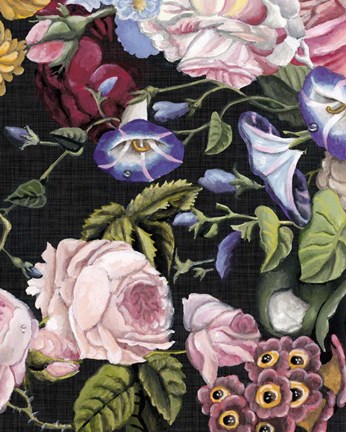 Framed Baroque Grid VI Print