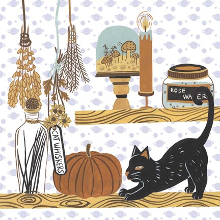 Framed Halloween Prep IV Print