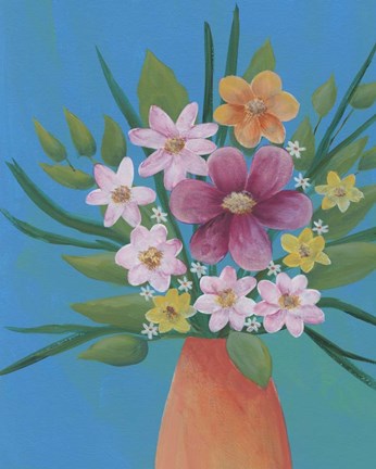 Framed Jubilant Floral IV Print