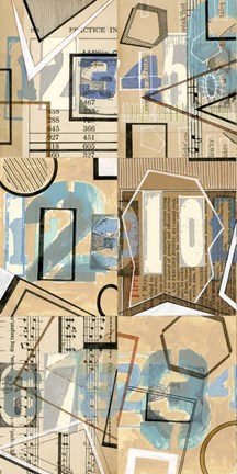 Framed Numbers I Print