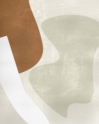 Framed Beige Stucture II Print