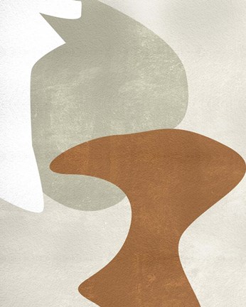 Framed Beige Stucture IV Print