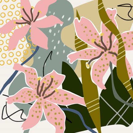 Framed Lily Valley II Print