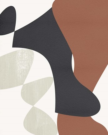 Framed Mountain Terrain I Print