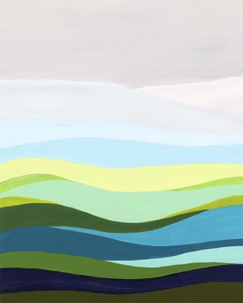 Framed Calm Passage I Print